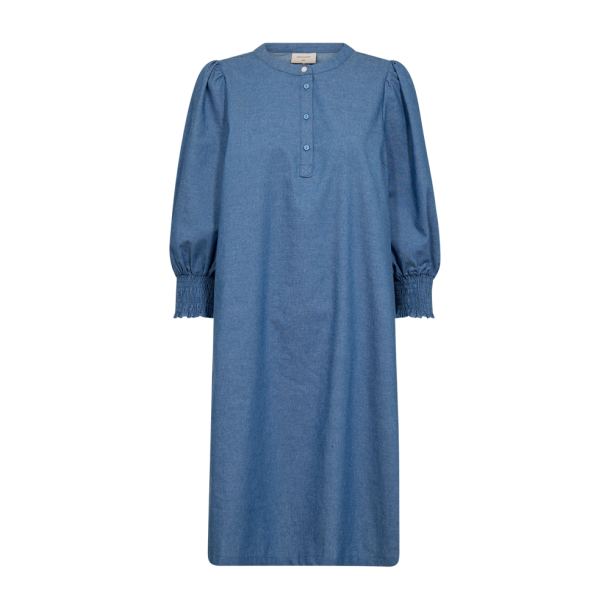 Freequent Aby kjole medium blue denim