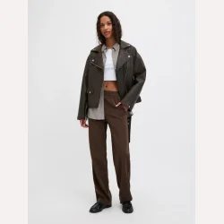 JJXX Ella Poppy Straight MW Pants Bracken 