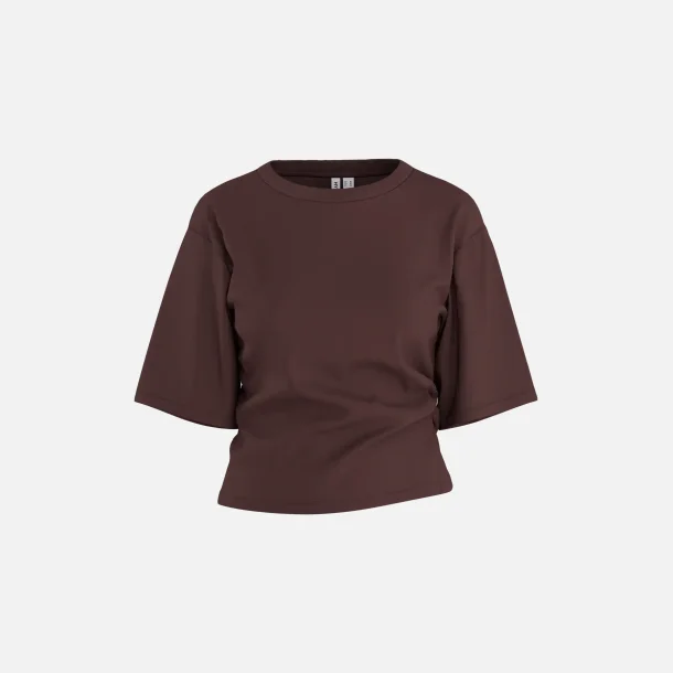 PREORDER HYPEDROP Riva SS Boxy Draped T-shirt Brown