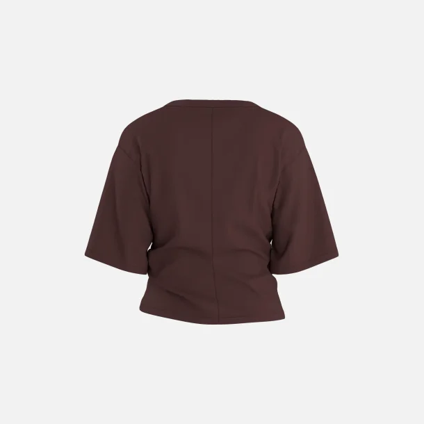 PREORDER HYPEDROP Riva SS Boxy Draped T-shirt Brown