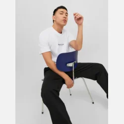 Jack &amp; Jones Vesterbro tee crew neck hvid