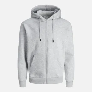 Jack & Jones Bradley sweat zip hoodie light grey melange