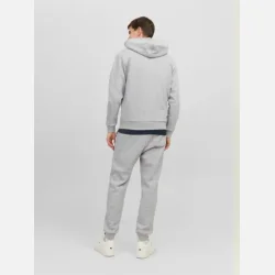 Jack &amp; Jones Bradley sweat zip hoodie light grey melange