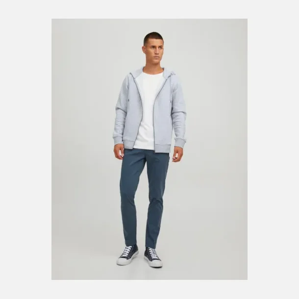 Jack &amp; Jones Bradley sweat zip hoodie light grey melange